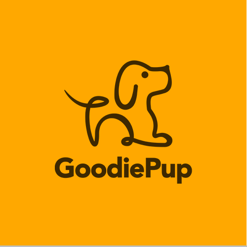 Dog logo with the title 'Iconic logo for product launch'