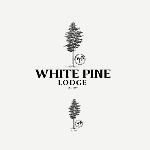 Travel t-shirt with the title 'White Pine Lodge'
