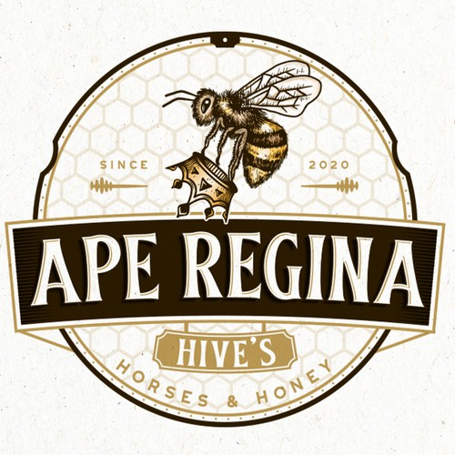 Bee brand with the title 'Ape Regina Hive's'