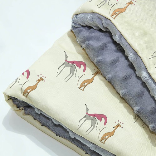 Textile design with the title 'Illustrations for a hound-apparel company'