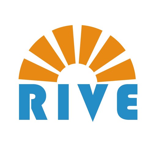Renewable energy logo with the title 'Modern and Dynamic Logo Design for RIVE'