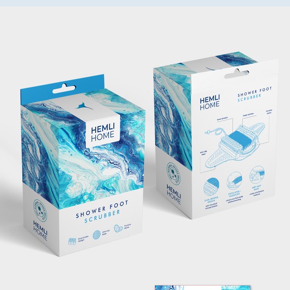 Shower design with the title 'package and Logo design'