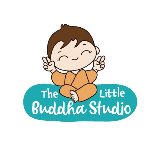 Boy logo with the title 'The Little Buddha Studio - kids '