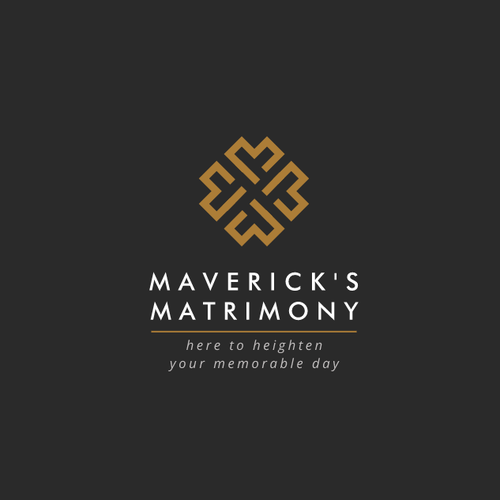 Bridal design with the title 'Simple Monogram Logo Concept for Maverick's Matrimony'