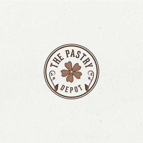 Pastry design with the title 'Simple iconic logo for "The Pastry Depot'
