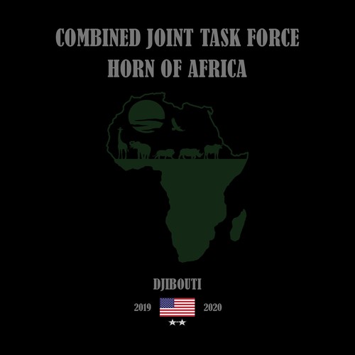 Africa t-shirt with the title 'Concept Tees Design for CJTF-HOA'