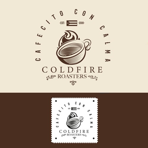 Cuba design with the title 'Cafecito con Calma'