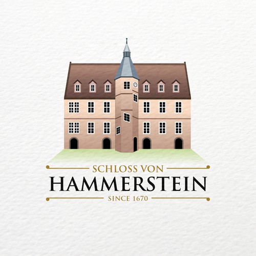 German logo with the title 'Logo concept for Wedding Service'