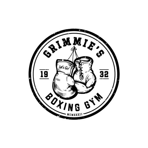 Logo store boxing gloves