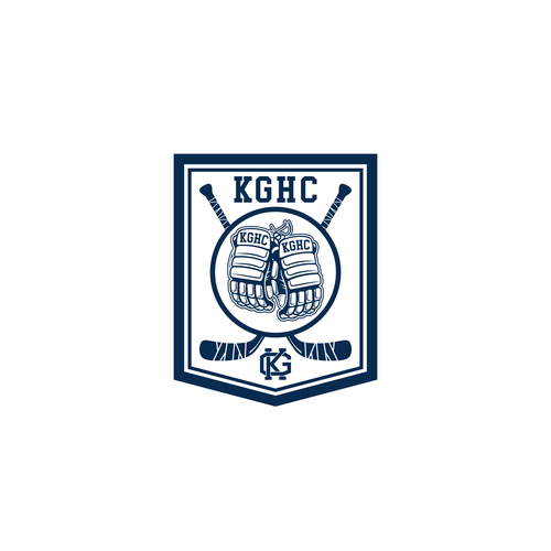 Hockey puck logo with the title 'Hockey Team Logo'