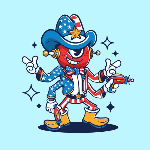 Police design with the title 'Alien Patriotic'