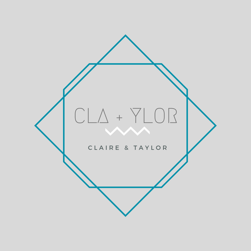 Neutral logo with the title 'Abstract Logo Design for a Couple Team Designing Invitations, etc.'