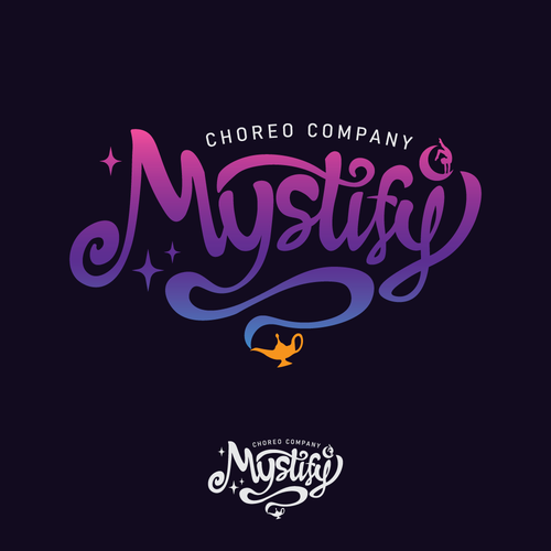 Sketchbook logo with the title 'Mystical logo for Mystify'