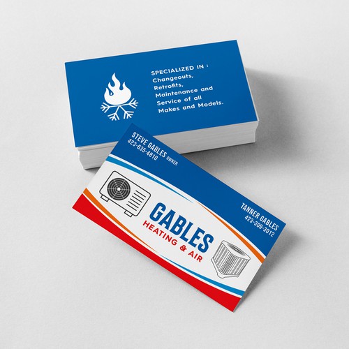 Cooler design with the title 'Business Card Design'