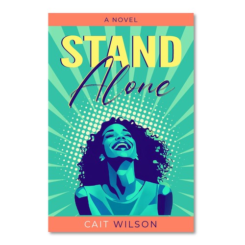 Bright color design with the title 'Book Cover (Fiction)'