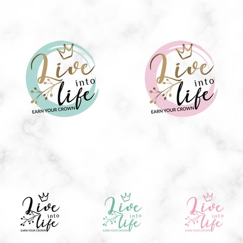 Circle brand with the title 'Logo for motivational women speaker'