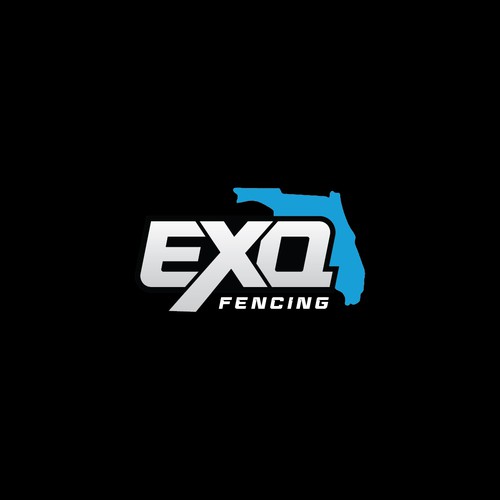 Fencing design with the title 'EXQ LOGO'