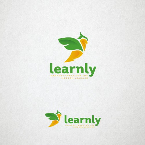 Learning logo with the title 'Create a logo for next-generation online learning website from Stanford AIM Lab'