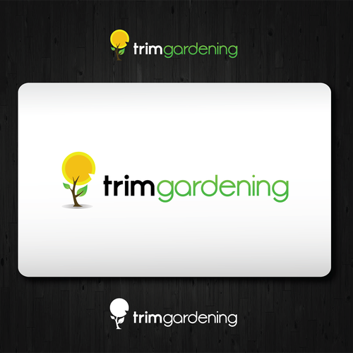 Horticulture logo with the title 'logo for TRIM GARDENING'