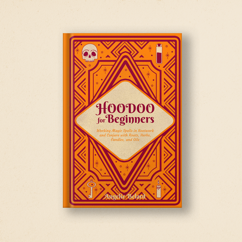 Esoteric design with the title 'Hoodoo book cover'