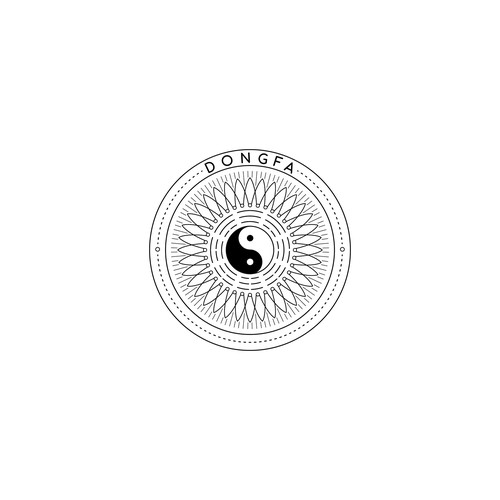 Intricate logo with the title 'Intricate Logo for a Qigong Class'