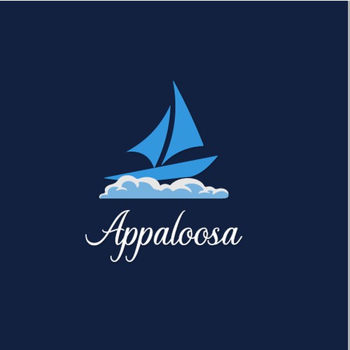 Sailboat logo with the title 'Logo Design'