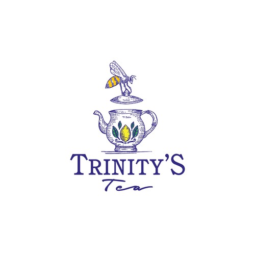 Teapot design with the title 'Trinity's Tea'
