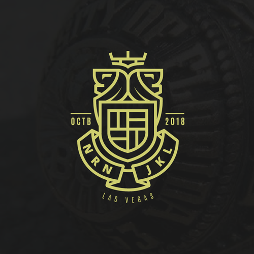 Medieval logo with the title 'Classic Logo for a Fraternity Ring'