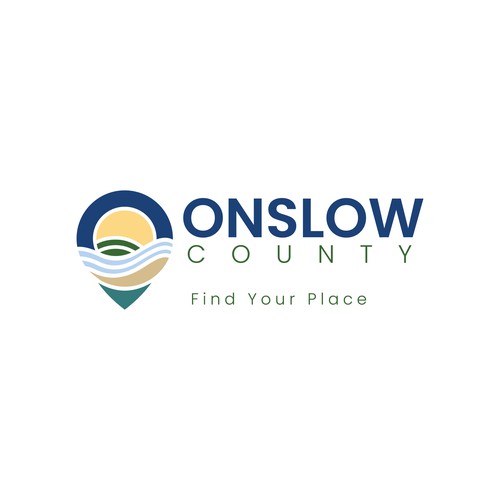 District logo with the title 'Onslow County Logo Design'