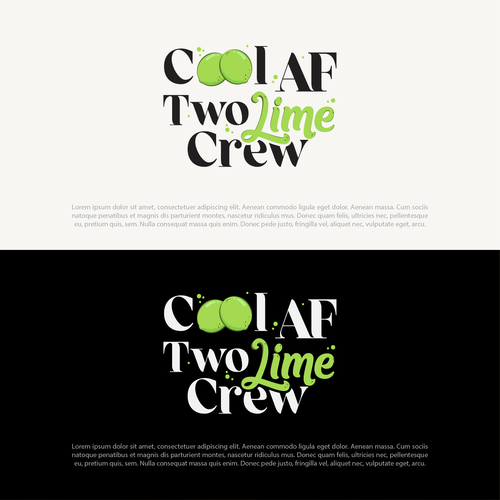 Lime logo with the title 'Typhograph Illustrated Lime Logo Design'