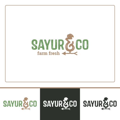Raw design with the title 'Sayur & Co'