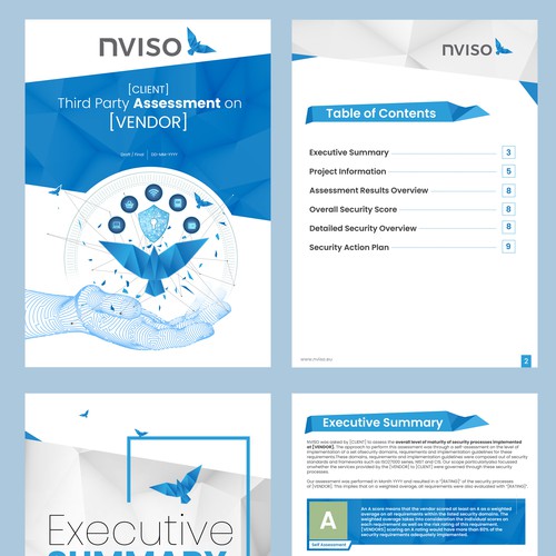 Report cover design with the title 'Report Design'