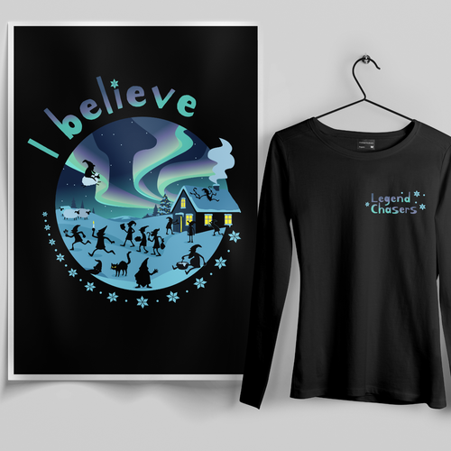 Christmas t-shirt with the title 'Legend Chasers T-shirt'