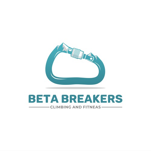 Beaker logo with the title 'Climbing Logo'