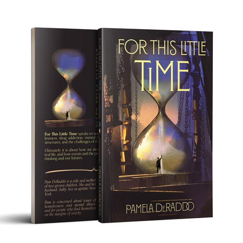 Artsy book cover with the title 'Beautiful book cover proposal for a book about homelessness'