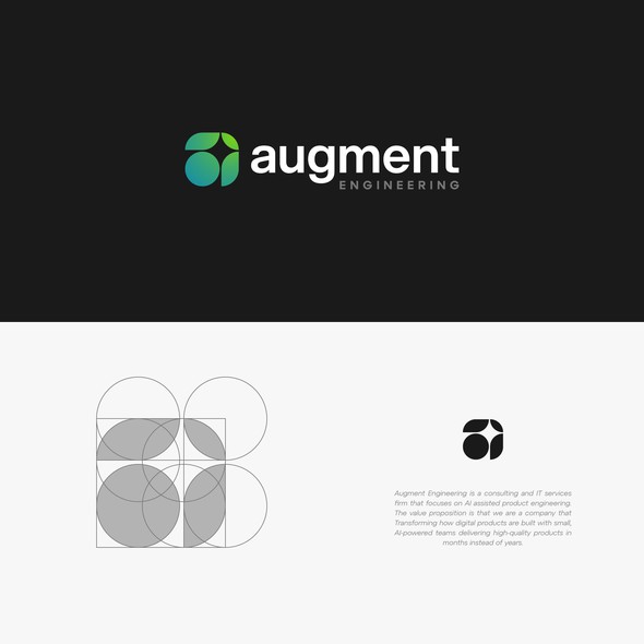 Design with the title 'Augment Engineering Logo'