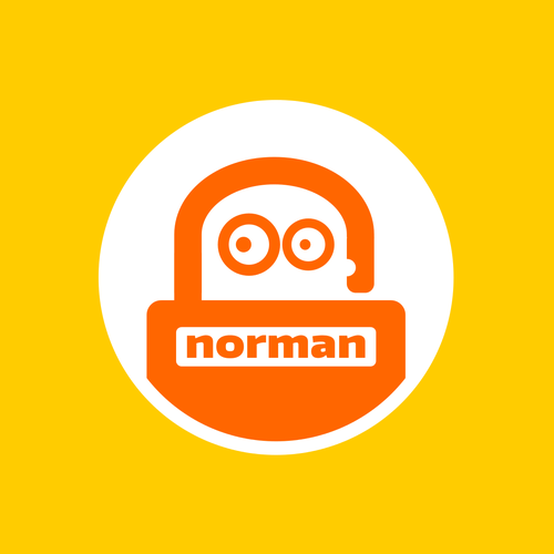 Lock logo with the title 'Norman'