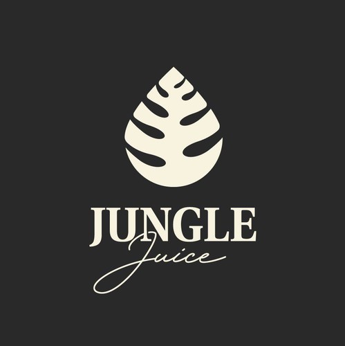 Leaf design with the title 'Creative logo design for an alcoholic beverage'