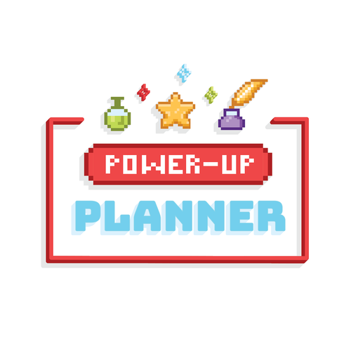Planner design with the title 'Power-Up Planner '