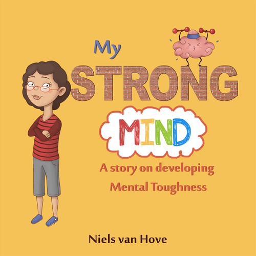 Girl book cover with the title 'Cover for fun and stunning children's book'