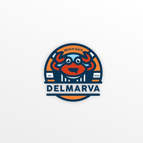 Crab logo with the title 'crab logo'