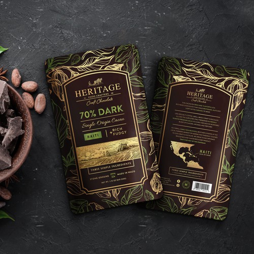 Craft packaging with the title 'Heritage Food Crafters'