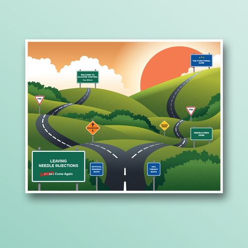 Magazine artwork with the title 'Illustration for Magazine'