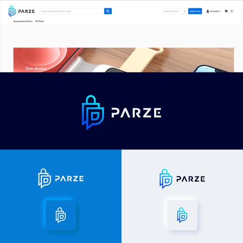 Cart design with the title 'P Shopping App'