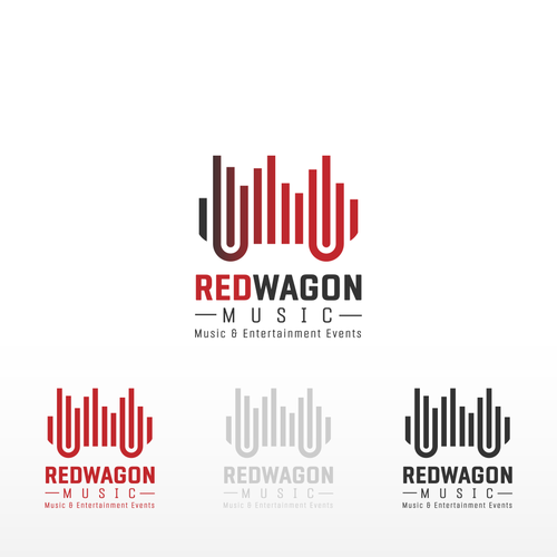 Wagon logo with the title 'Red Wagon Music'