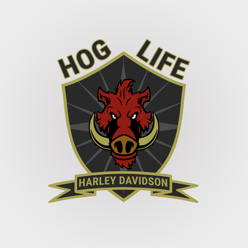 Hog design with the title 'HOG LIFE second edit'