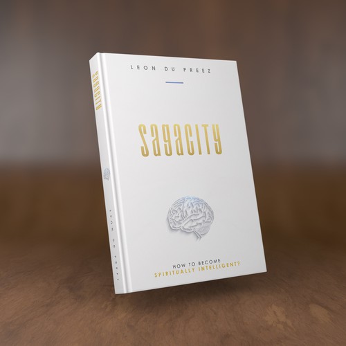 Spiritual book cover with the title 'SAGACITY, by Leon Du Preez'
