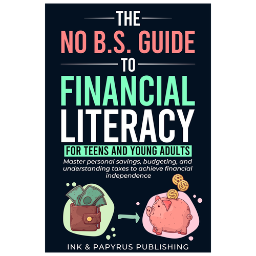 Financial book cover with the title 'The No B.S. Guide To Financial Literacy'