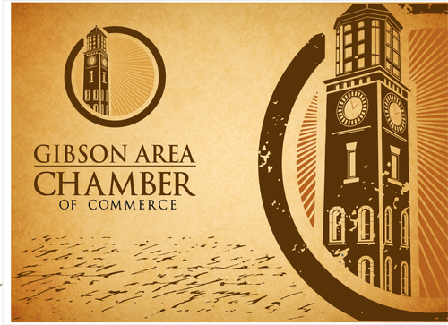 Trust design with the title 'Create the next logo for Gibson Area Chamber of Commerce'