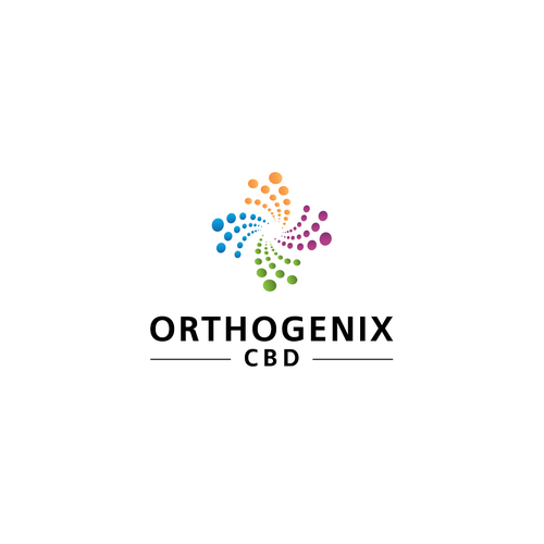 Simplified design with the title 'Abstract logo for CBD product'